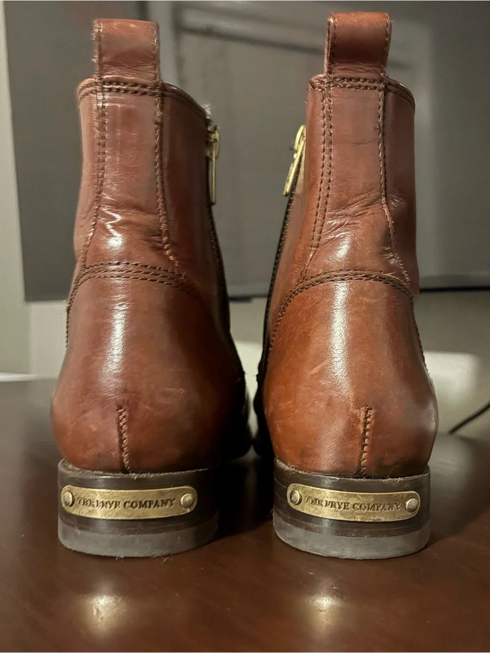 Women’s Brown Leather Frye Ankle Boots
